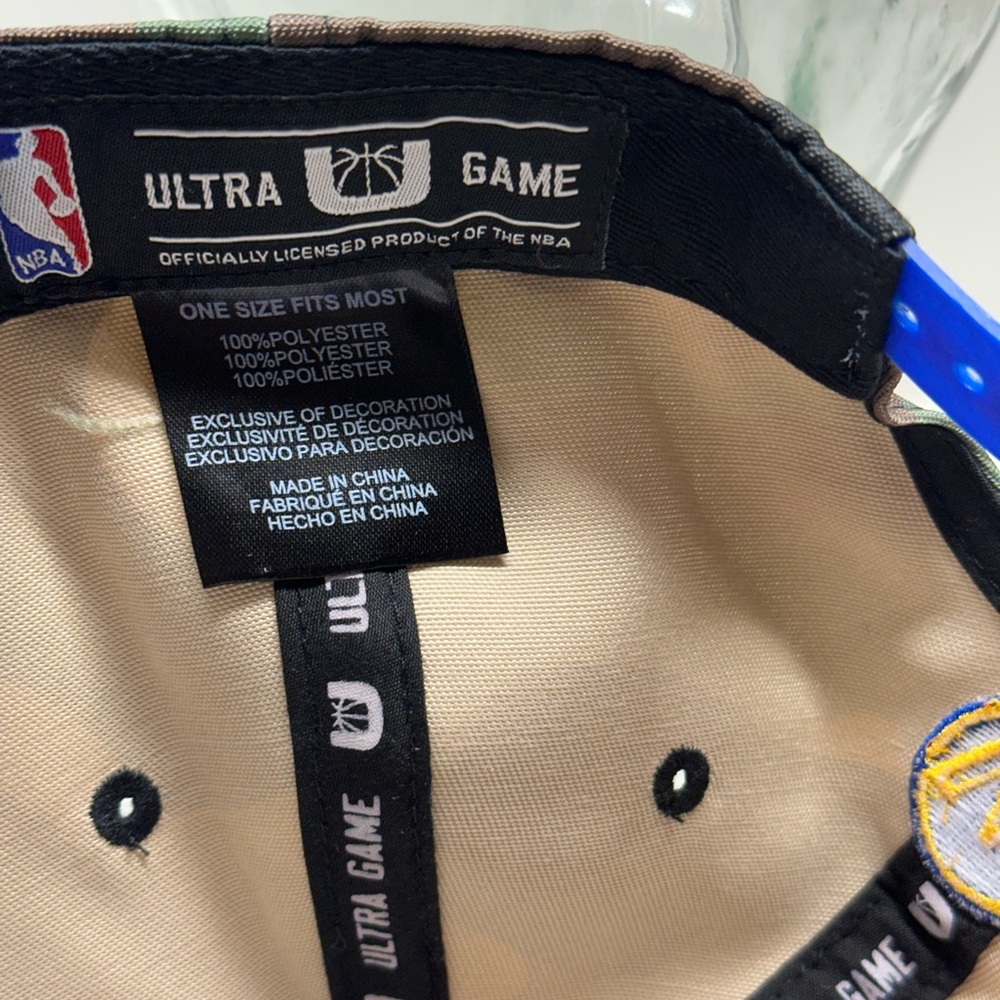 Golden State Warriors Hat Snapback Camouflage Camo Cap UNK NBA Ultra Game OSFA - Picture 7 of 7